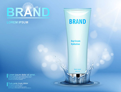 优雅朦胧之美 探索磨砂矢量图在化妆品设计中的无限可能